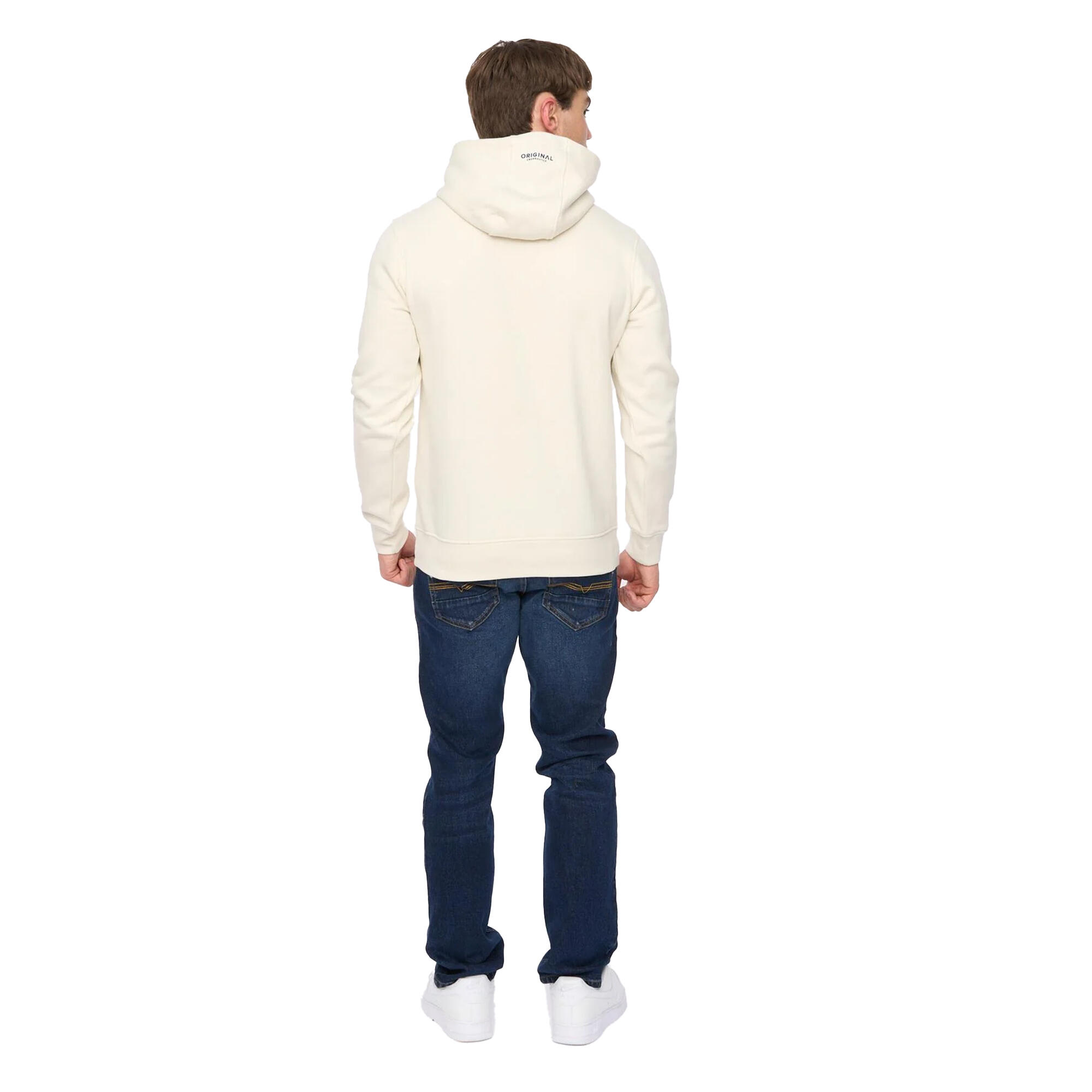 Sweat À Capuche MOTOCROSS Homme (Gris Pâle) 3/4