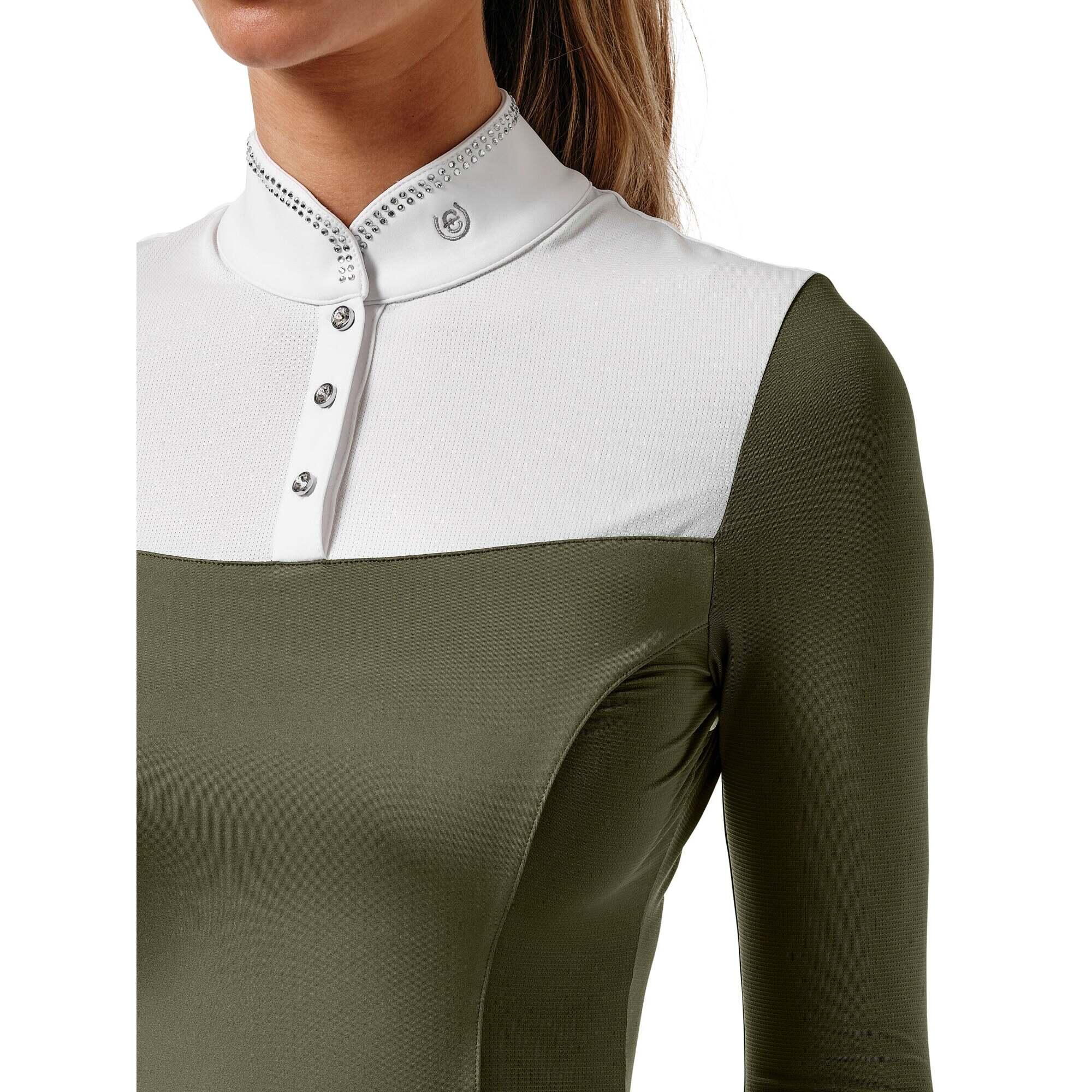 Polo de concours manches longues femme Equestrian Stockholm 2/4
