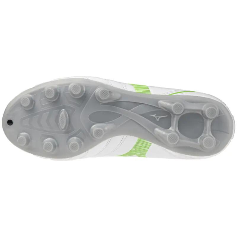 Chaussures de football Mizuno Monarcida Neo Jr blanc/vert néon 2/3