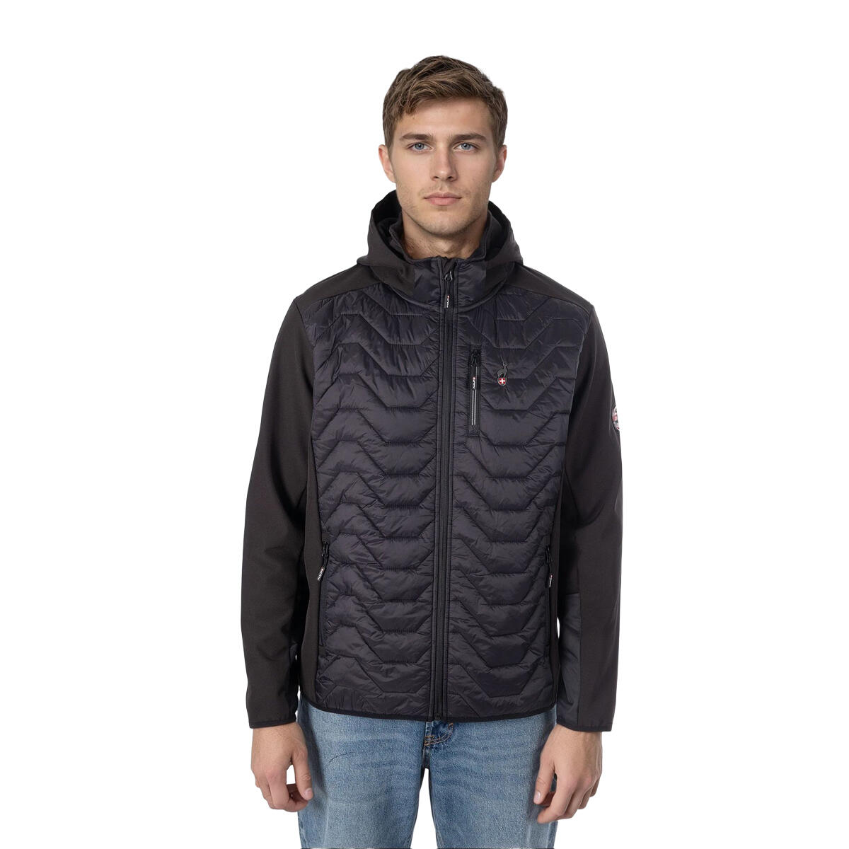 AULP Pánská hybridní bunda s kapucí Clint