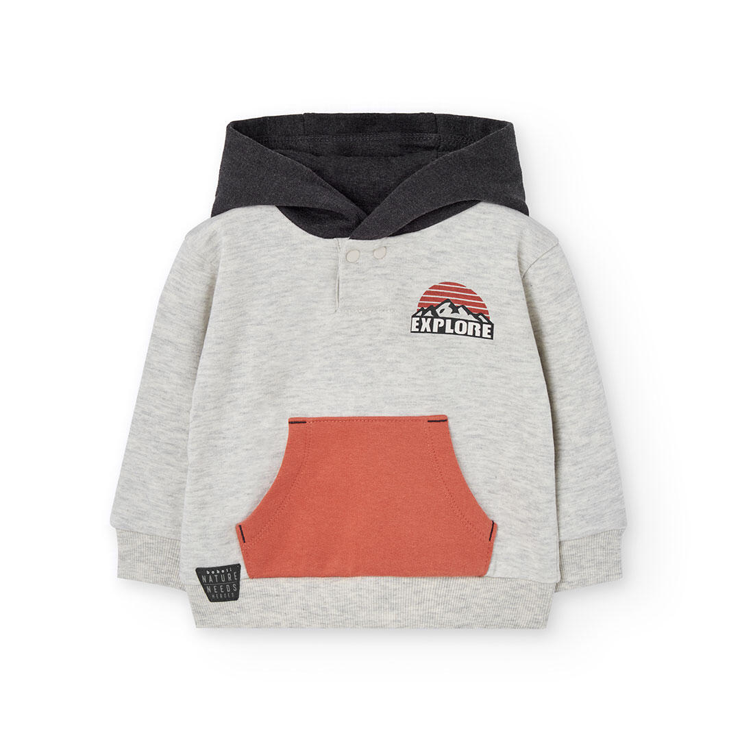 Sudadera Gimnasia Niño Boboli Beige 1/4
