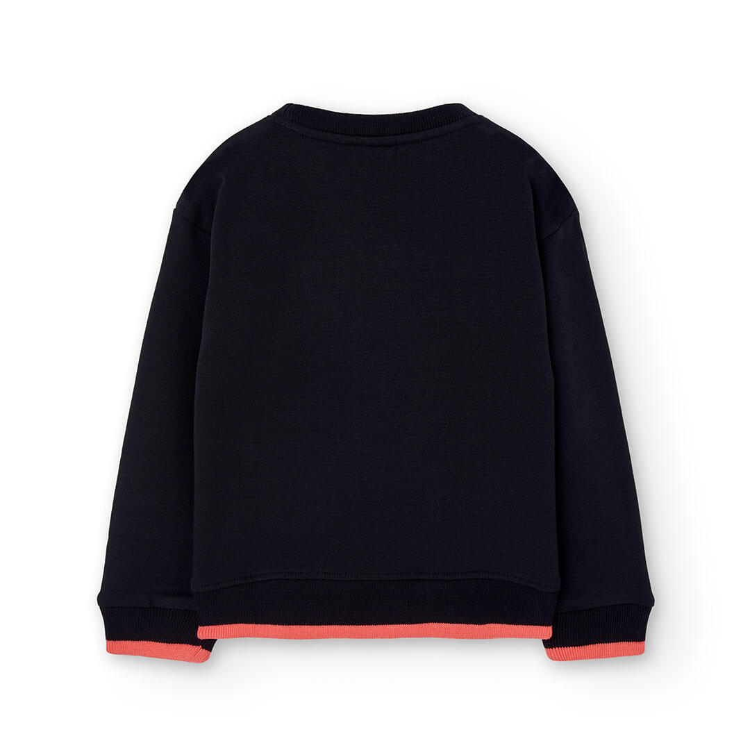 Sudadera Gimnasia Niña Boboli Negro 2/4
