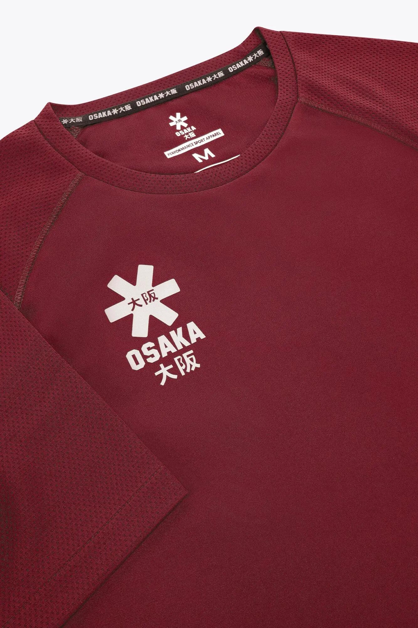 Osaka Herren Hockeyshirt Bordeaux 4/4