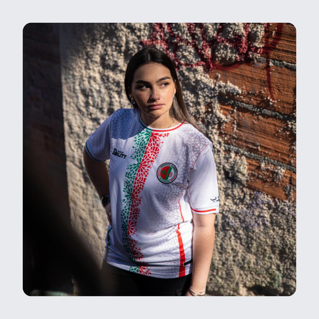Binational football jersey - Marokko Algerije - Khawa editie 3/4