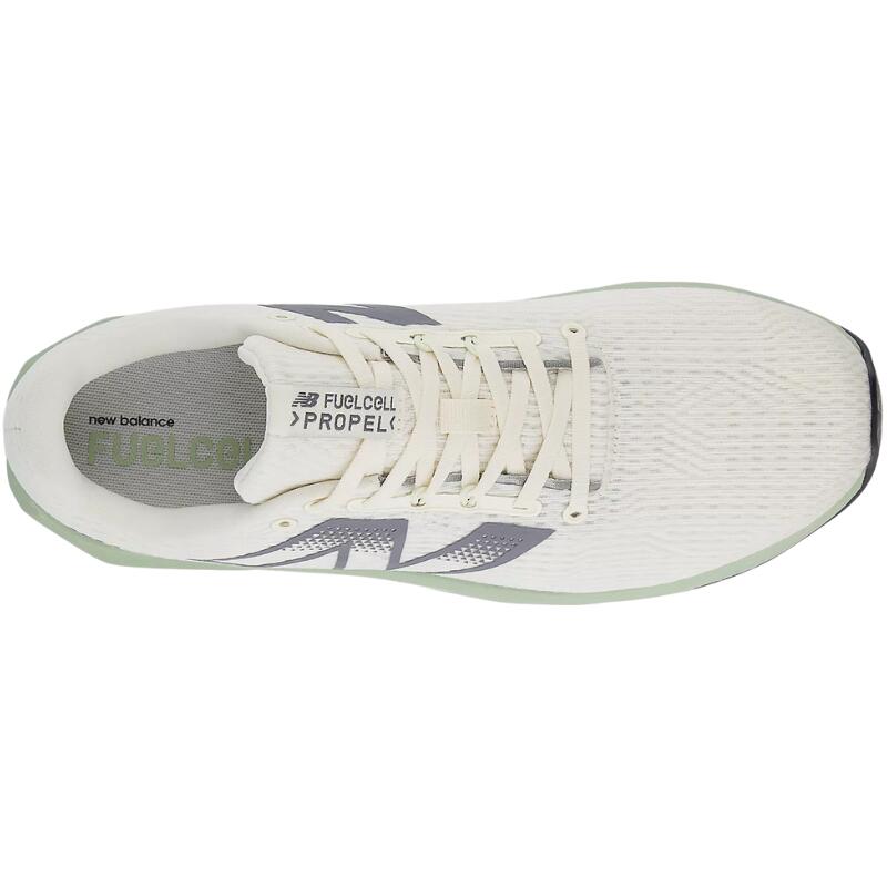 Chaussures de course New Balance crème/kaki amorti léger 3/5