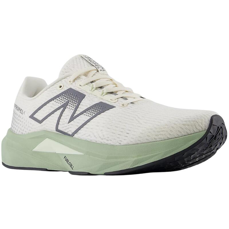 Chaussures de course New Balance crème/kaki amorti léger 5/5