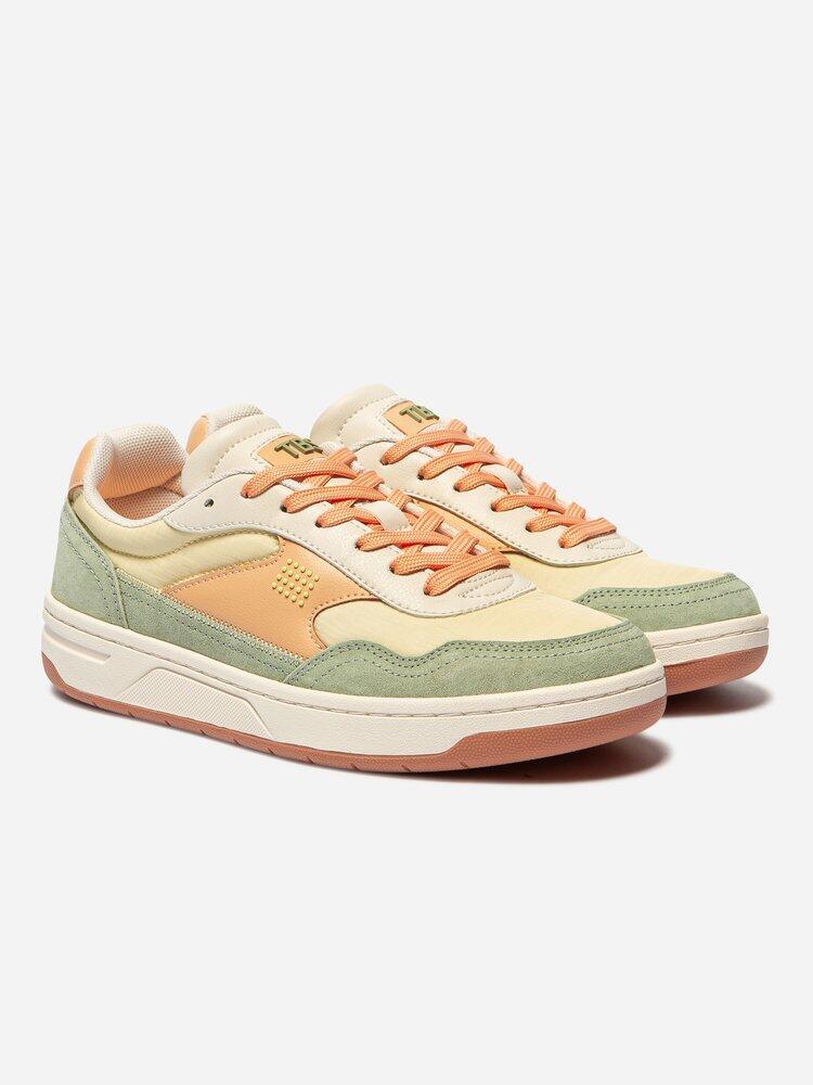 Tennis toile femme - ALMERIA Multico Mandarine 3/5