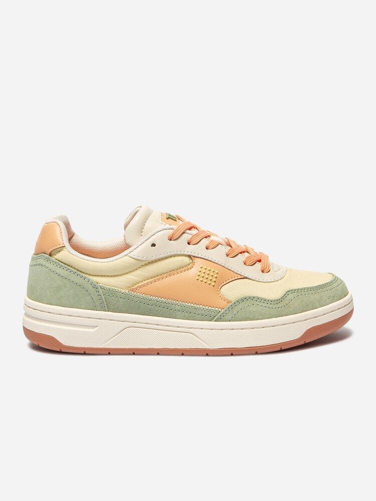 Tennis toile femme - ALMERIA Multico Mandarine 2/5