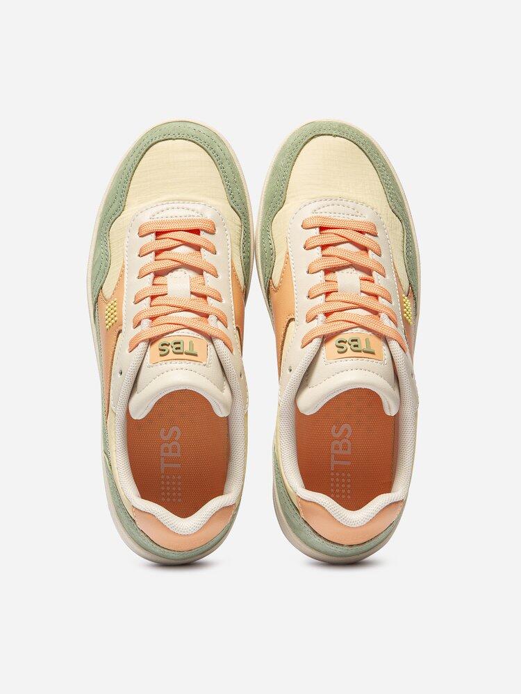 Tennis toile femme - ALMERIA Multico Mandarine 4/5