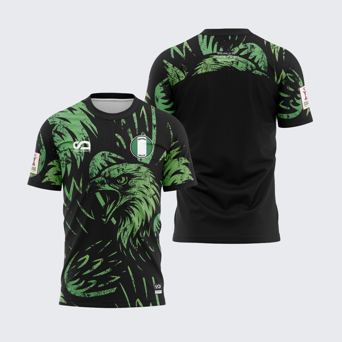 Sense Of Duality - Maillot Supporter Nigeria - Can 2025 - Maillot Manches Courtes - Noir|vert - Decathlon