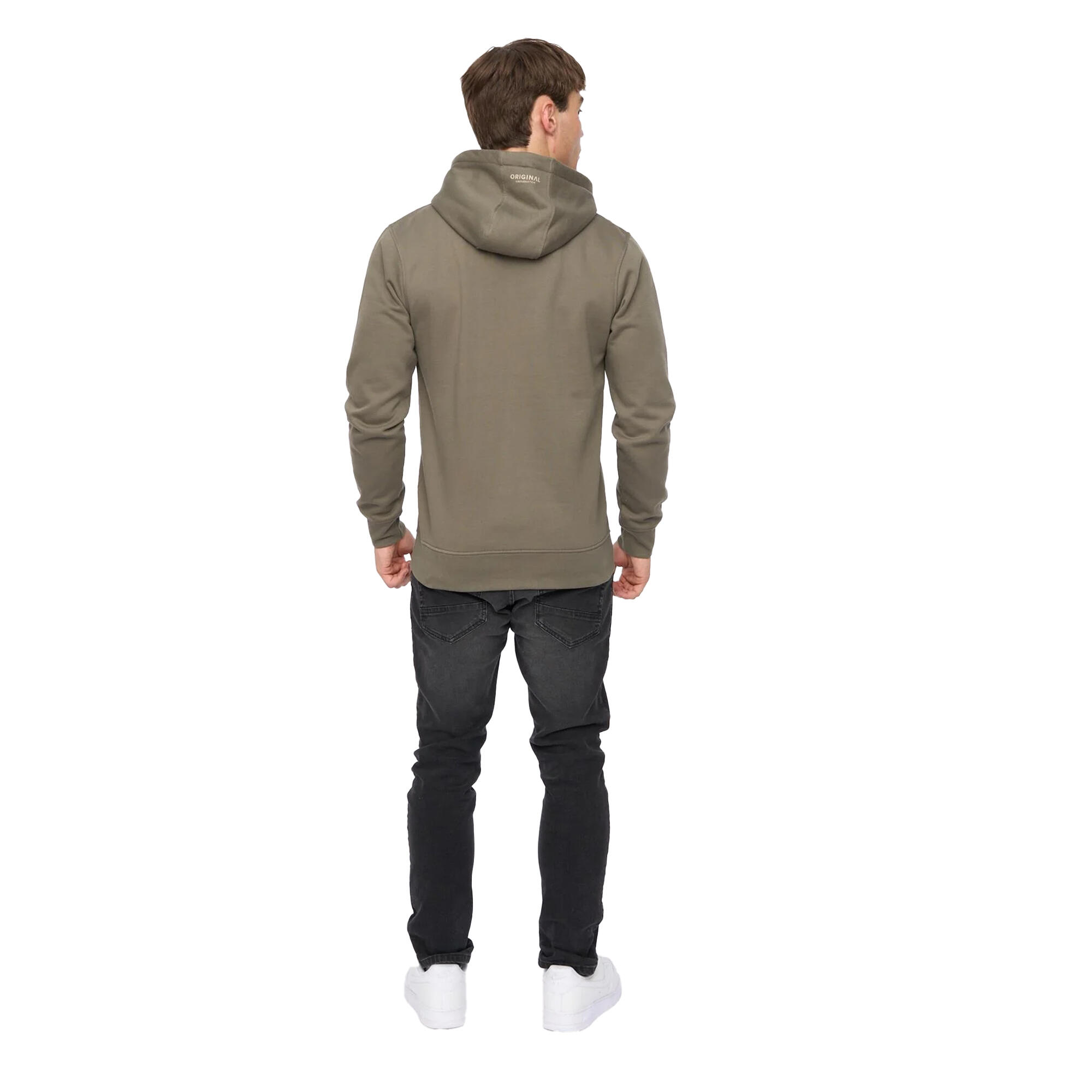 "Moules" Kapuzenpullover für Herren Oliv 3/4