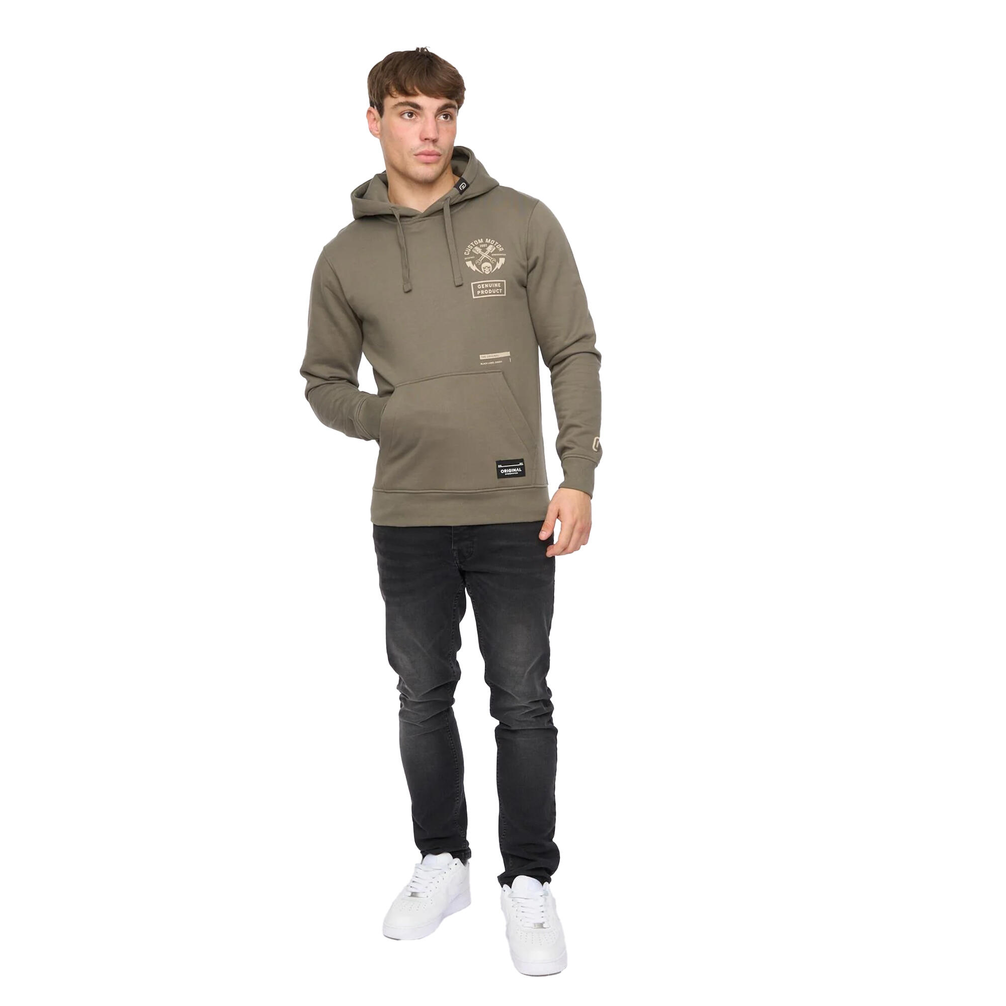 "Moules" Kapuzenpullover für Herren Oliv 4/4