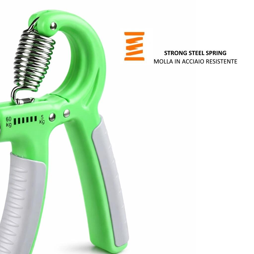Set van 2 Verstelbare Handknijpers 5-60 kg – Antislip Handtrainer FF 4/5