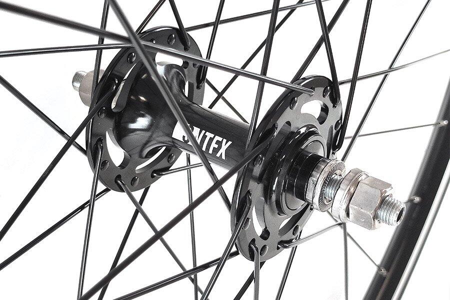 Paire de Roues Fixie Mach1 560 + chambres + pneus Noir 3/4