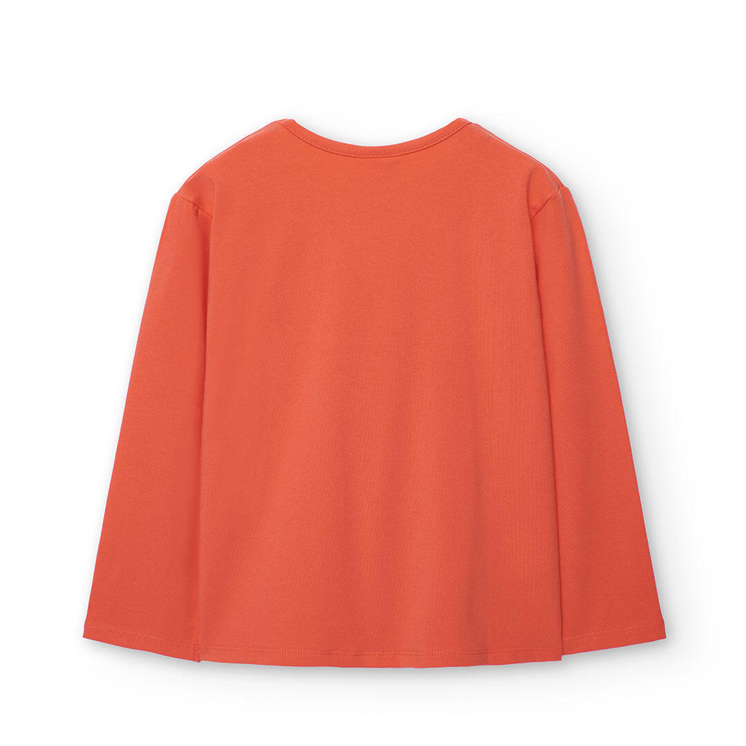 Camiseta Gimnasia Niña Boboli Rojo 2/4