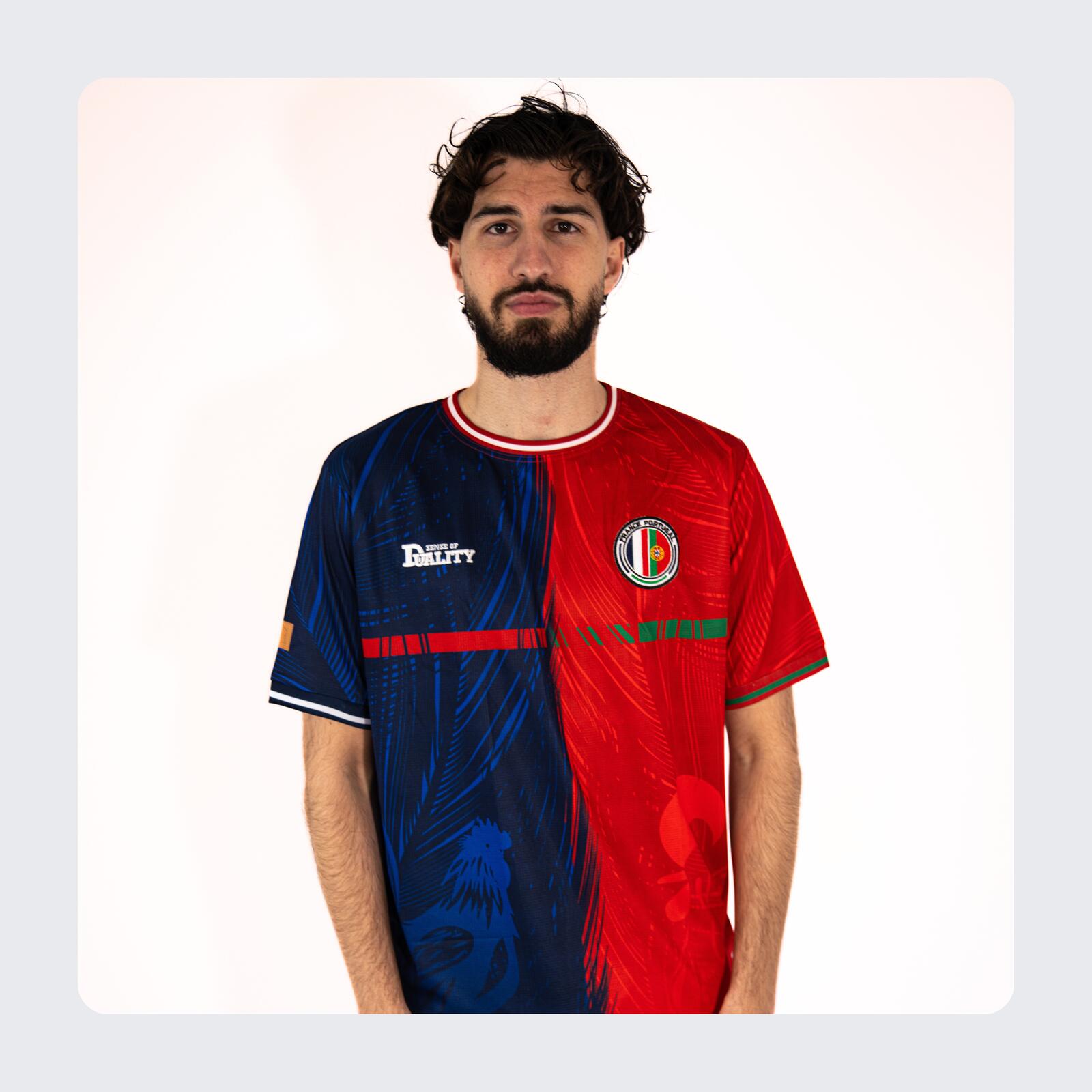 Maglia di calcio Binational - Francia Portogallo 2/2