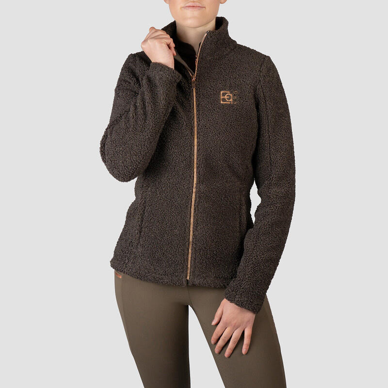 Horka - Horka Gilet Teddy Francesca - Dark Chocolate - Polaire - Marron - Decathlon