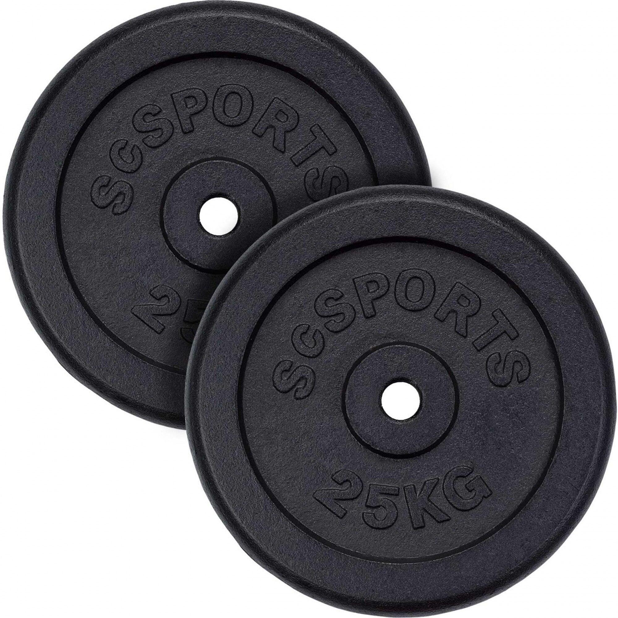 Disque musculation fonte 2x25kg 2/6