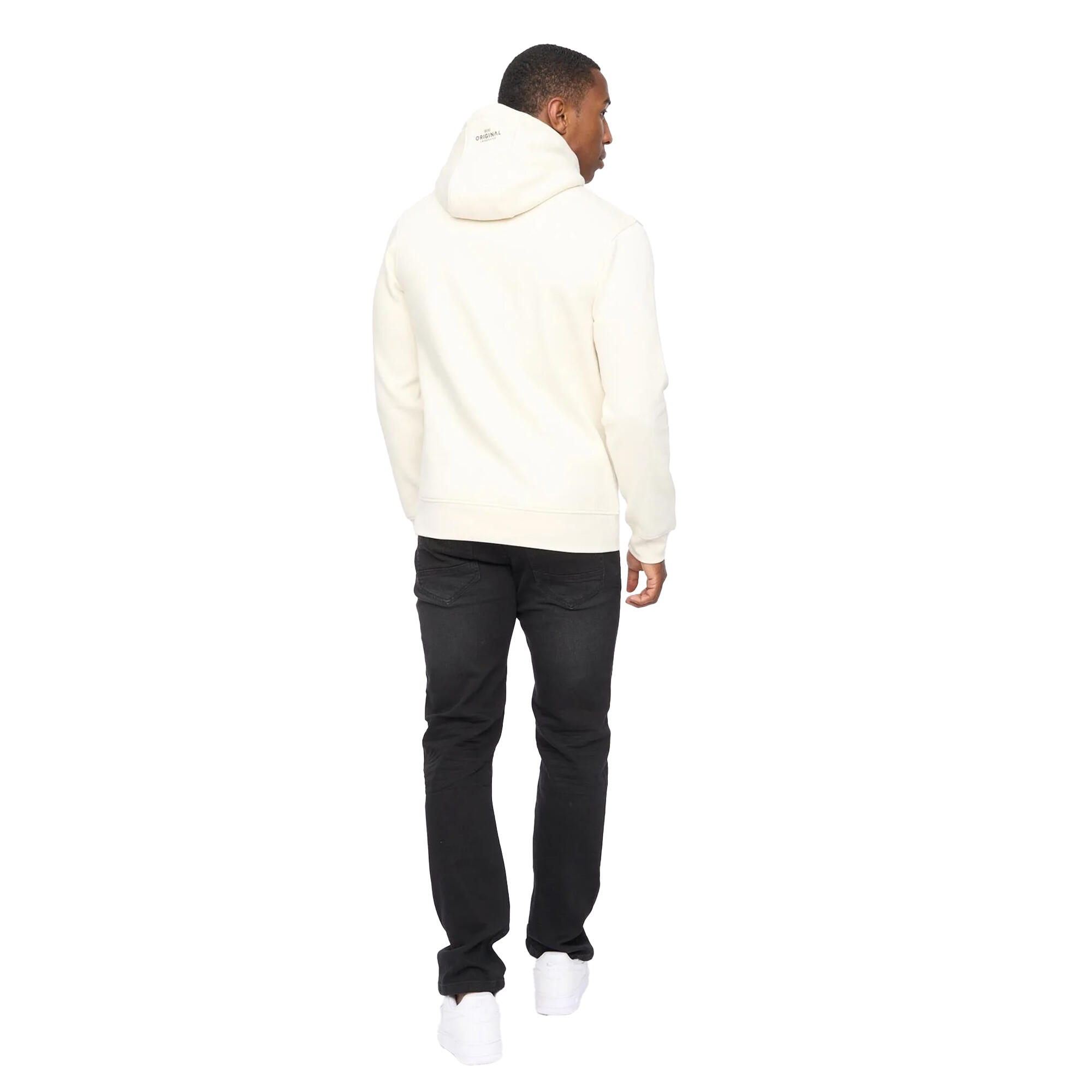 Sweat À Capuche CAMPBOX Homme (Blanc Cassé) 3/4
