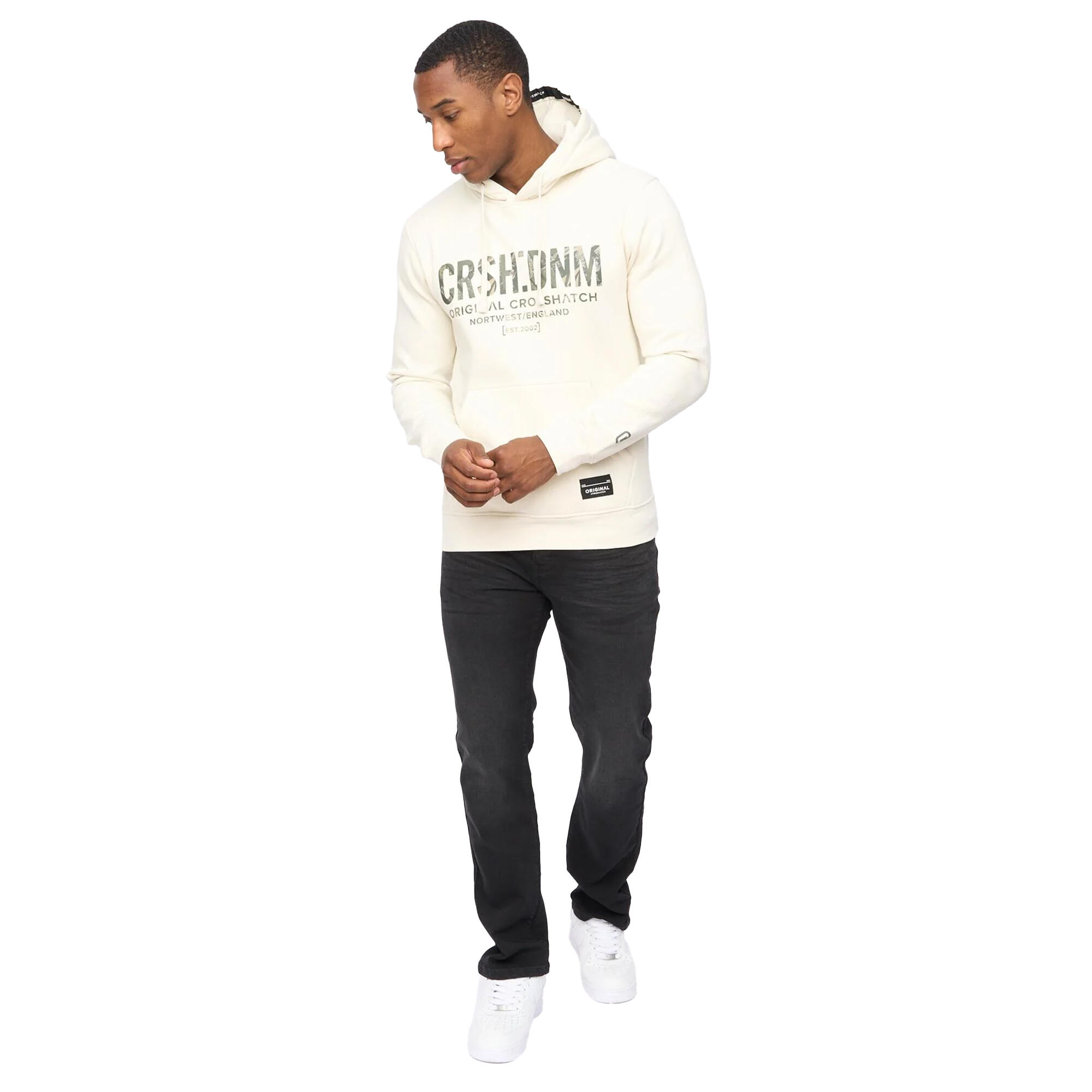Sweat À Capuche CAMPBOX Homme (Blanc Cassé) 4/4