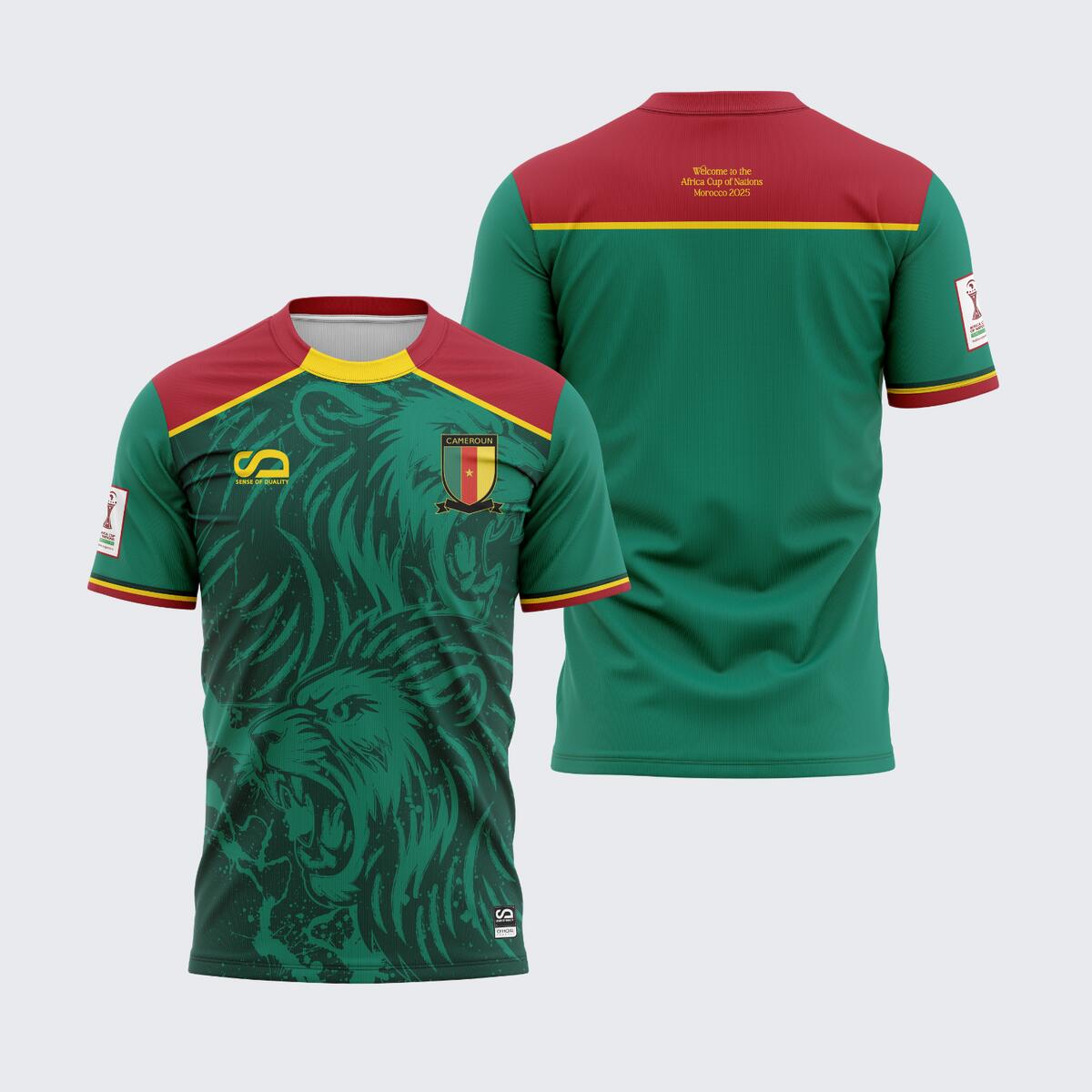 Sense Of Duality - Maillot Supporter Cameroun - Can 2025 - Maillot Manches Courtes - Rouge|vert - Decathlon