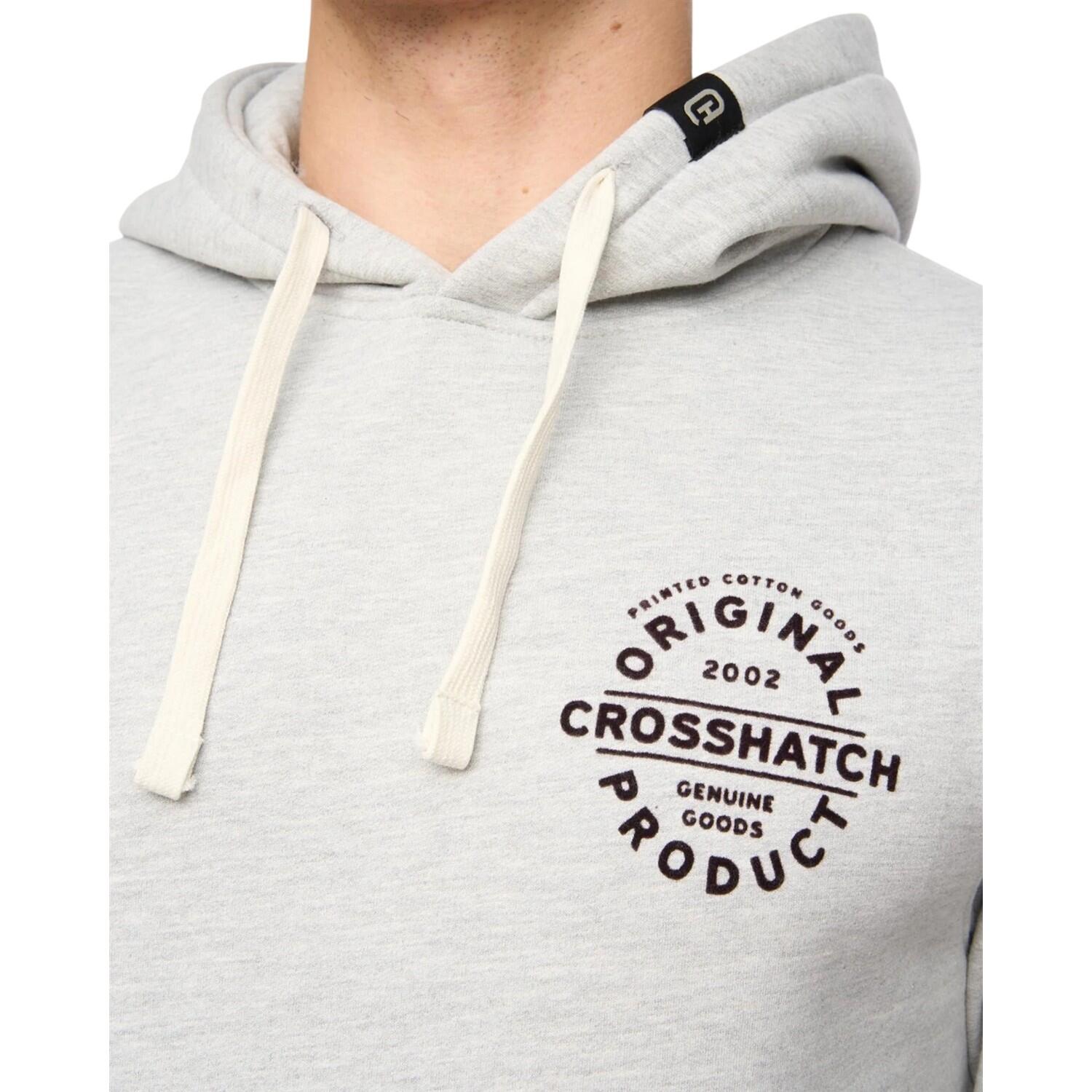 "Cresswell" Kapuzenpullover für Herren Grau meliert 3/4