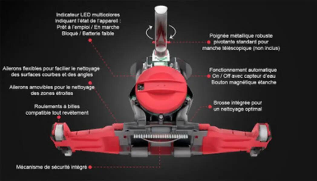 Aspirateur piscine rechargeable VOLTERA 105  - KOKIDO 4/6