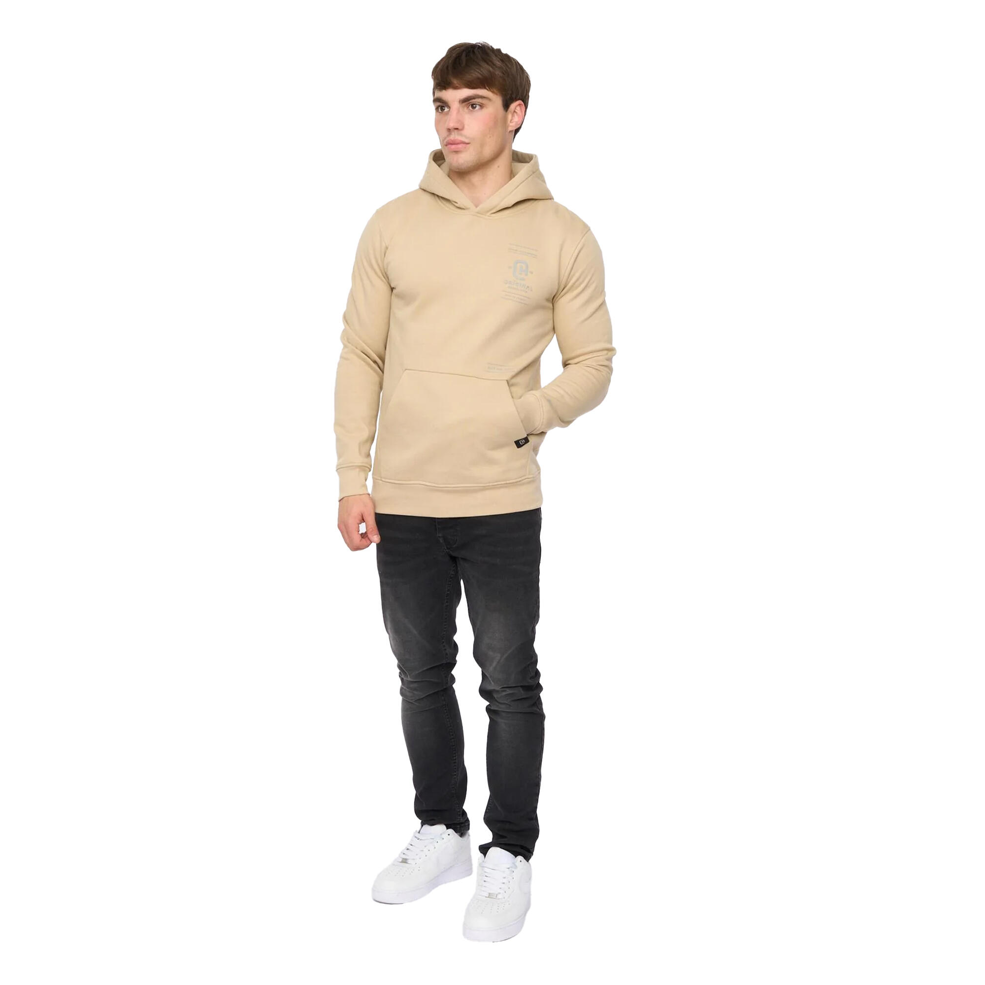 "Jamolat" Kapuzenpullover für Herren Damen Steinfarben 4/4