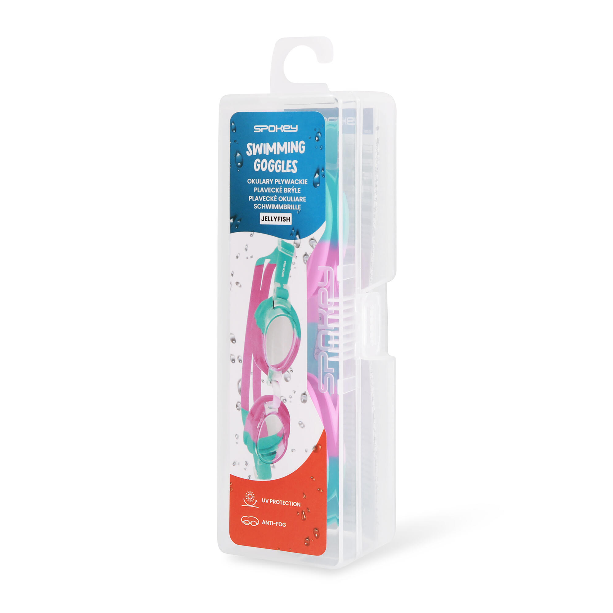 Okulary pływackie dziecięce z filtrem UV Spokey Jellyfish 3/3