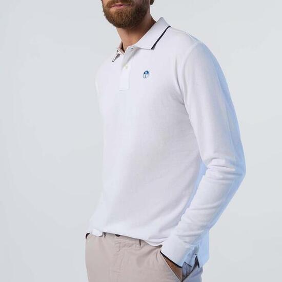 North Sails Modello Polo Long Sleeve Colore Bianco