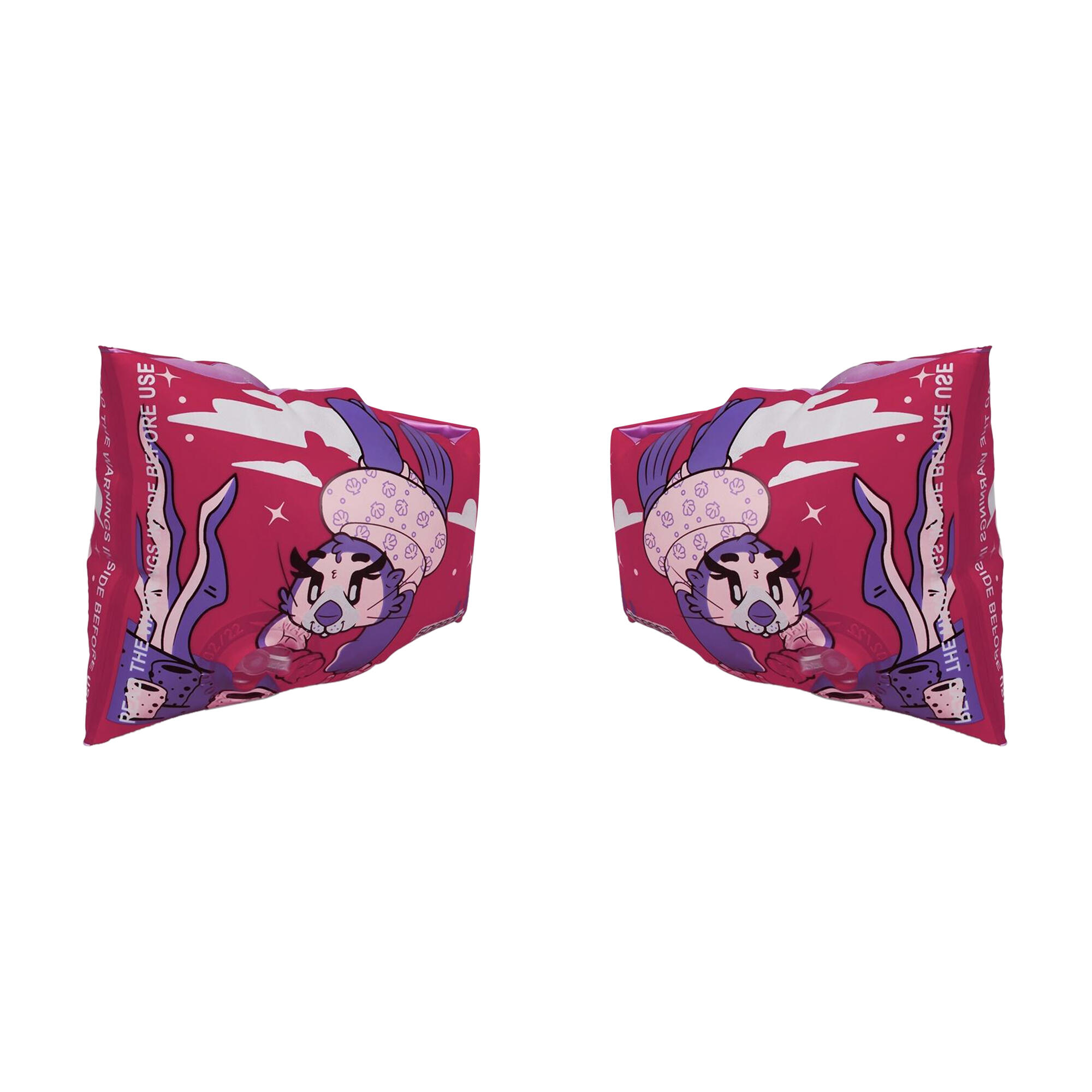 Brassards De Natation Enfant (Rose / Violet) 2/3