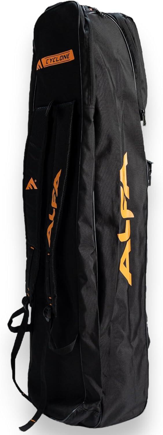 ALFA Cyclone HockeyKit Bag – Schwarz-Mango, Verstellbar 5/5