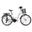 URBAN 26" - bicicletă urbană SHIMANO complet 21 viteze - șa confortabilă - coș