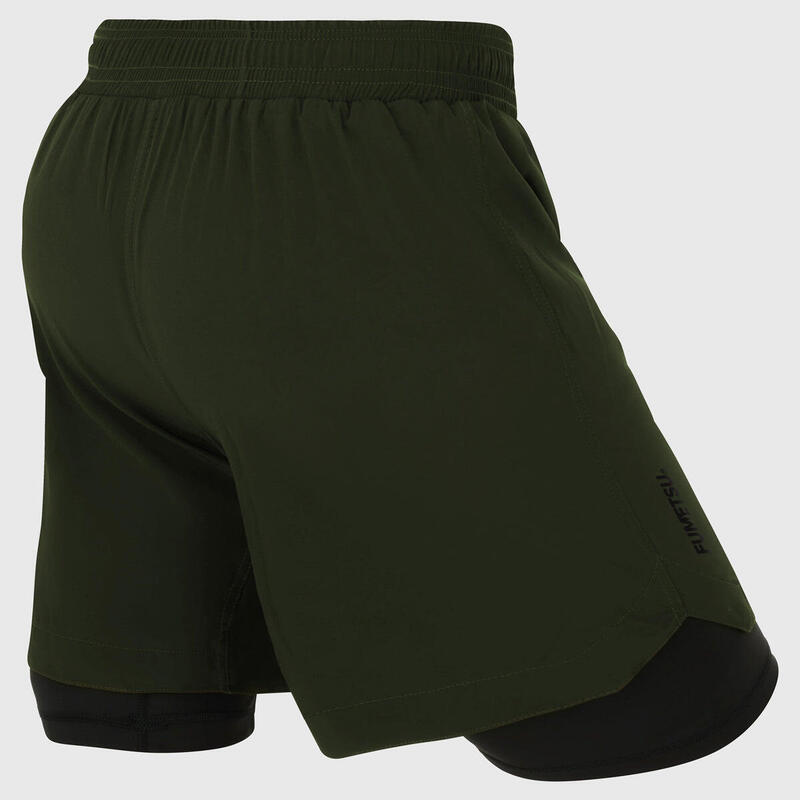 Pantaloni scurți de antrenament pentru bărbați FUMETSU Origins Dual Layer