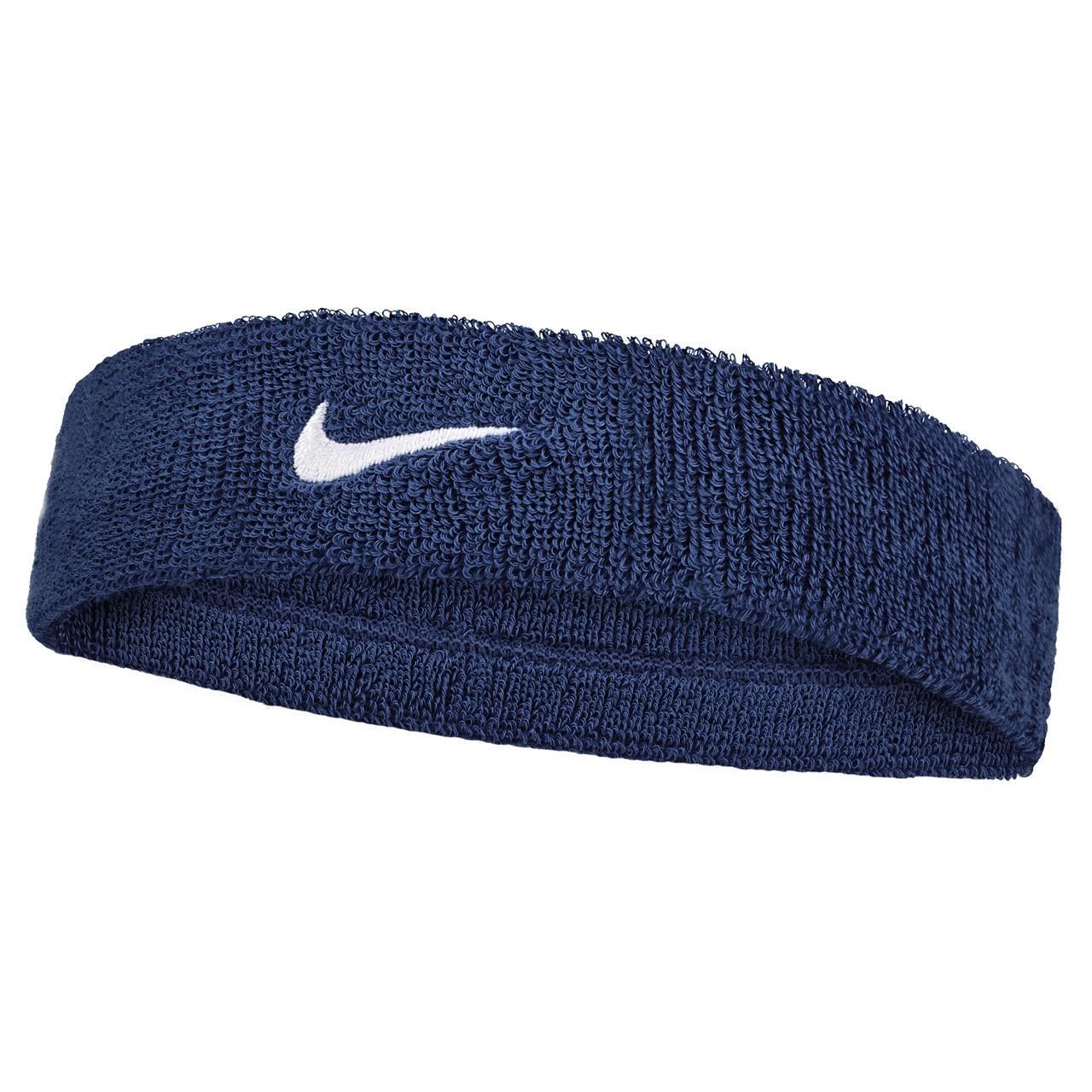 NIKE Classic Swoosh Headband (Navy/White)