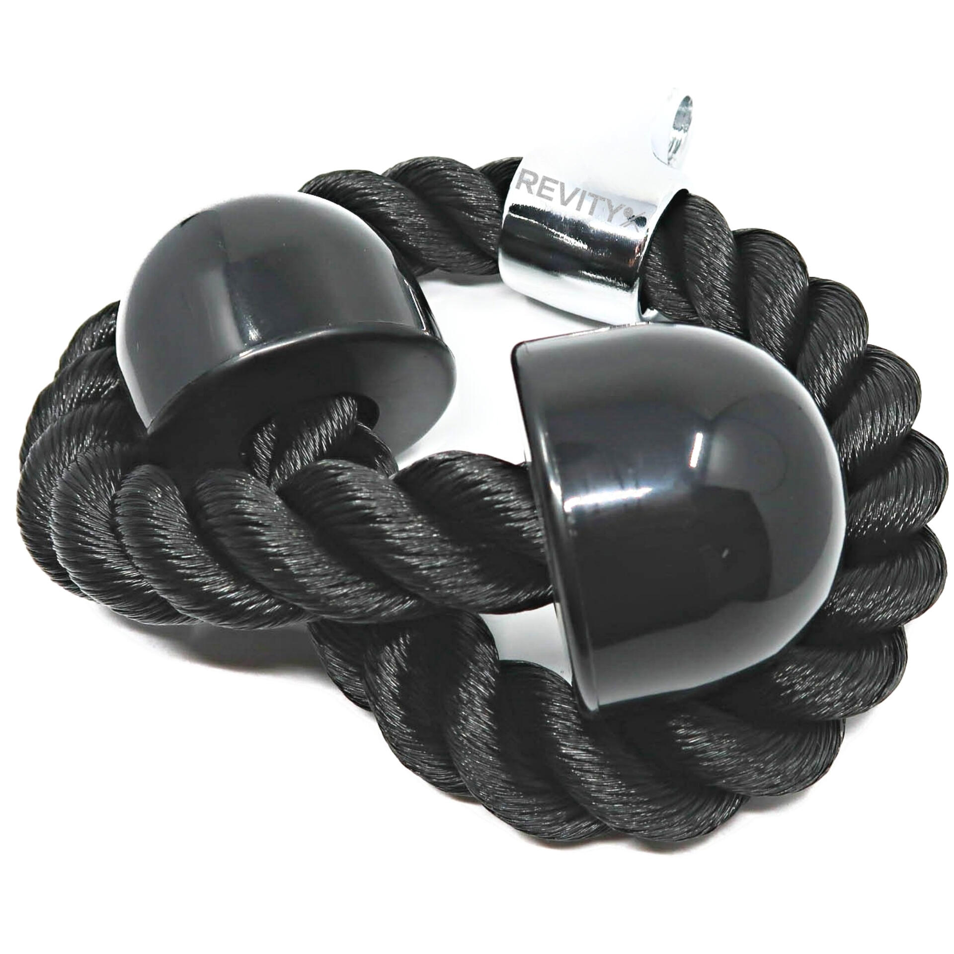 Agarre musculación polea cuerda para triceps accesorio con mosquetón, 70 cm 2/7