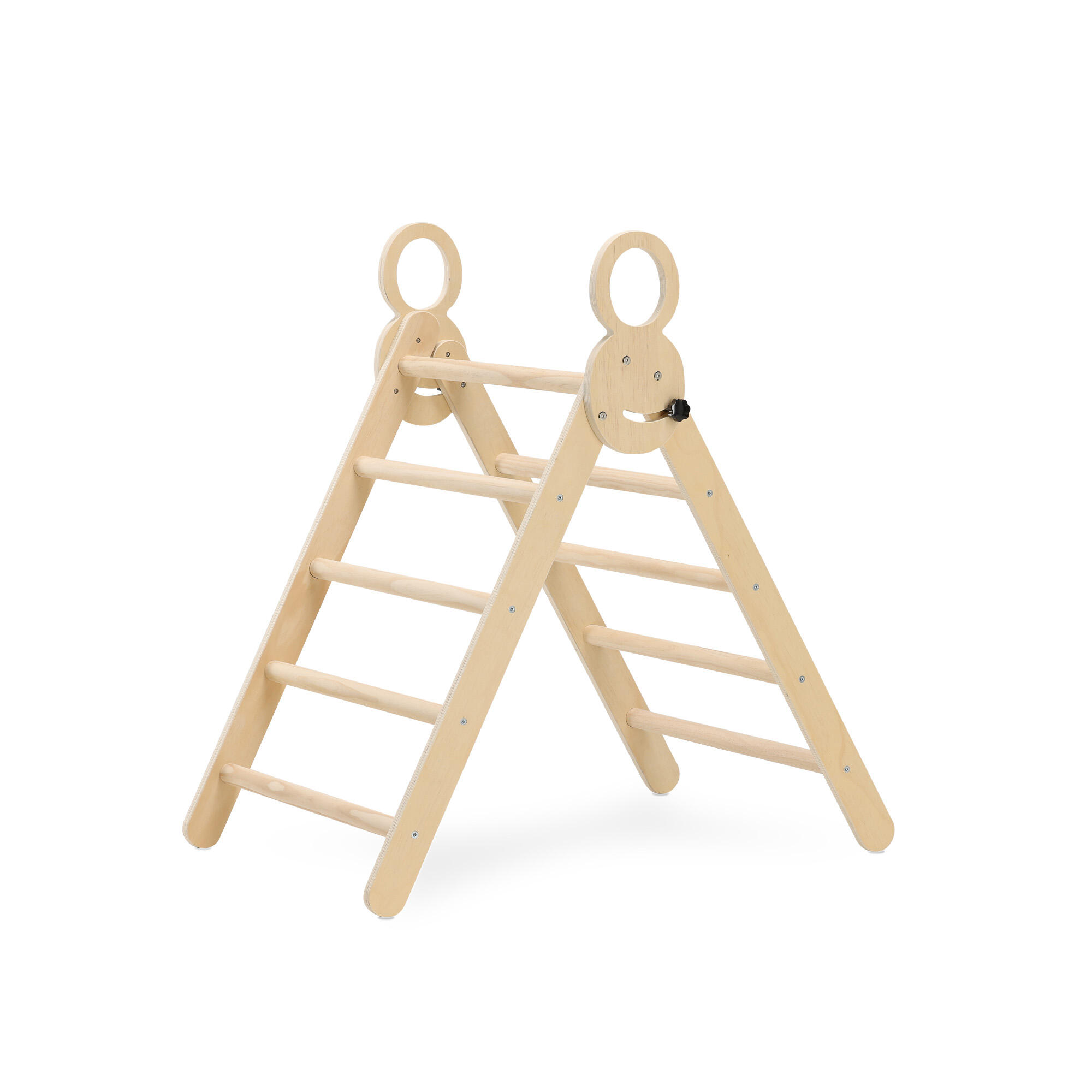 Triangolo Pieghevole con Arco da Arrampicata e Scivolo – Montessori – Legno 6/7