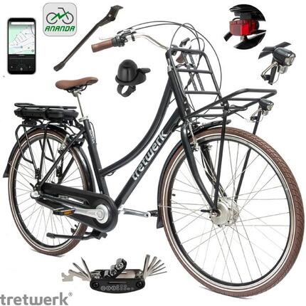 Rower Elektryczny Damski Miejski 28" SHIMANO Nexus 250 W Oświetlenie 2025