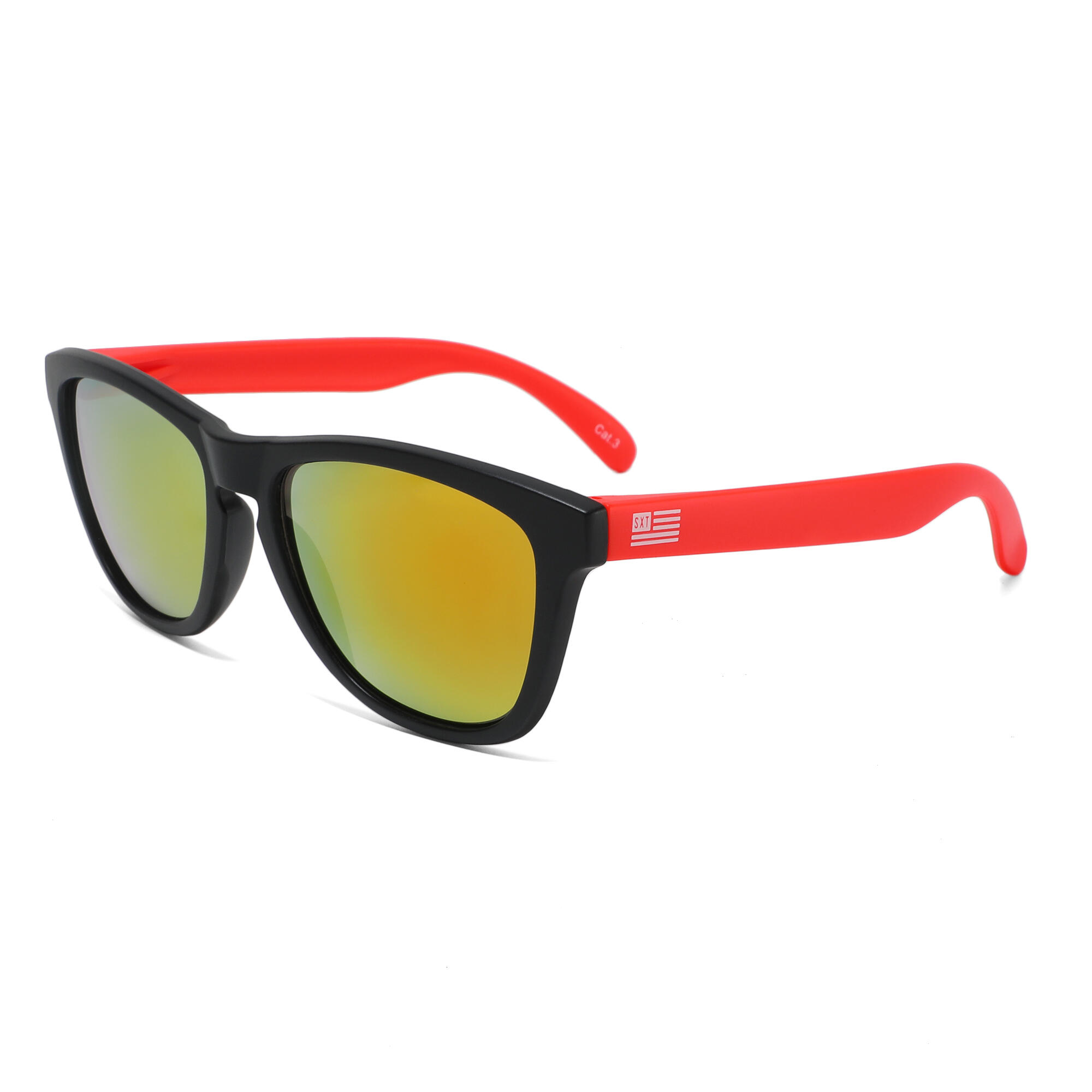 Sexton - Lunettes De Soleil Unisex En Pc Sexton 1038 - 26, Taille 50 Mm - Lunettes De Soleil - Noir|orange - No Size - Decathlon