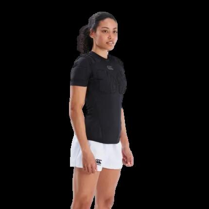 Épaulières rugby Canterbury femme noir légère