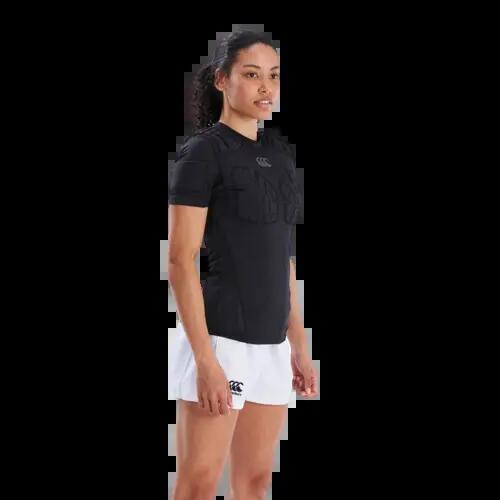 Épaulières rugby Canterbury femme noir légère