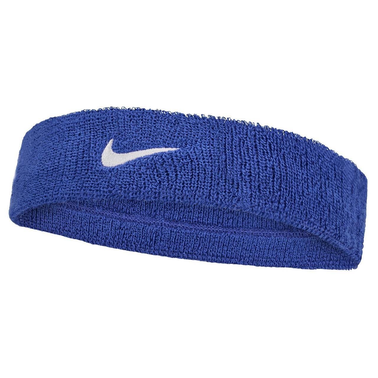 NIKE Classic Swoosh Headband (Royal Blue/White)