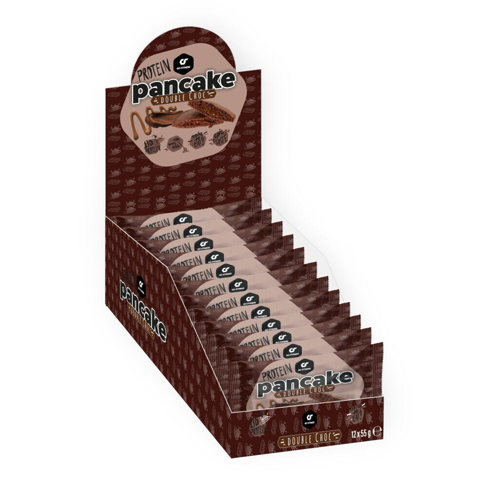 Gofitness Nutrition - Pancakes Protéinés - Protein Pancake - Double Chocolat Boite De 12 - Pancake Protéiné - Decathlon