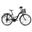 URBAN 26" - bicicletă urbană SHIMANO complet 21 viteze - șa confortabilă - coș