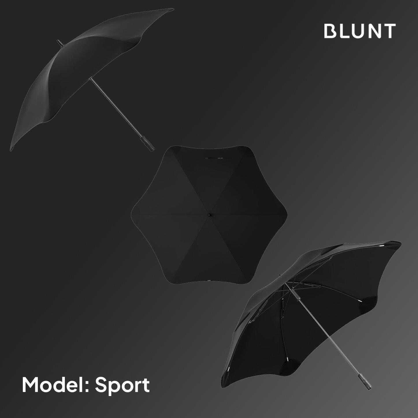 Parapluie Sport résistant au vent Unisexe - Sport noir encre 2/4