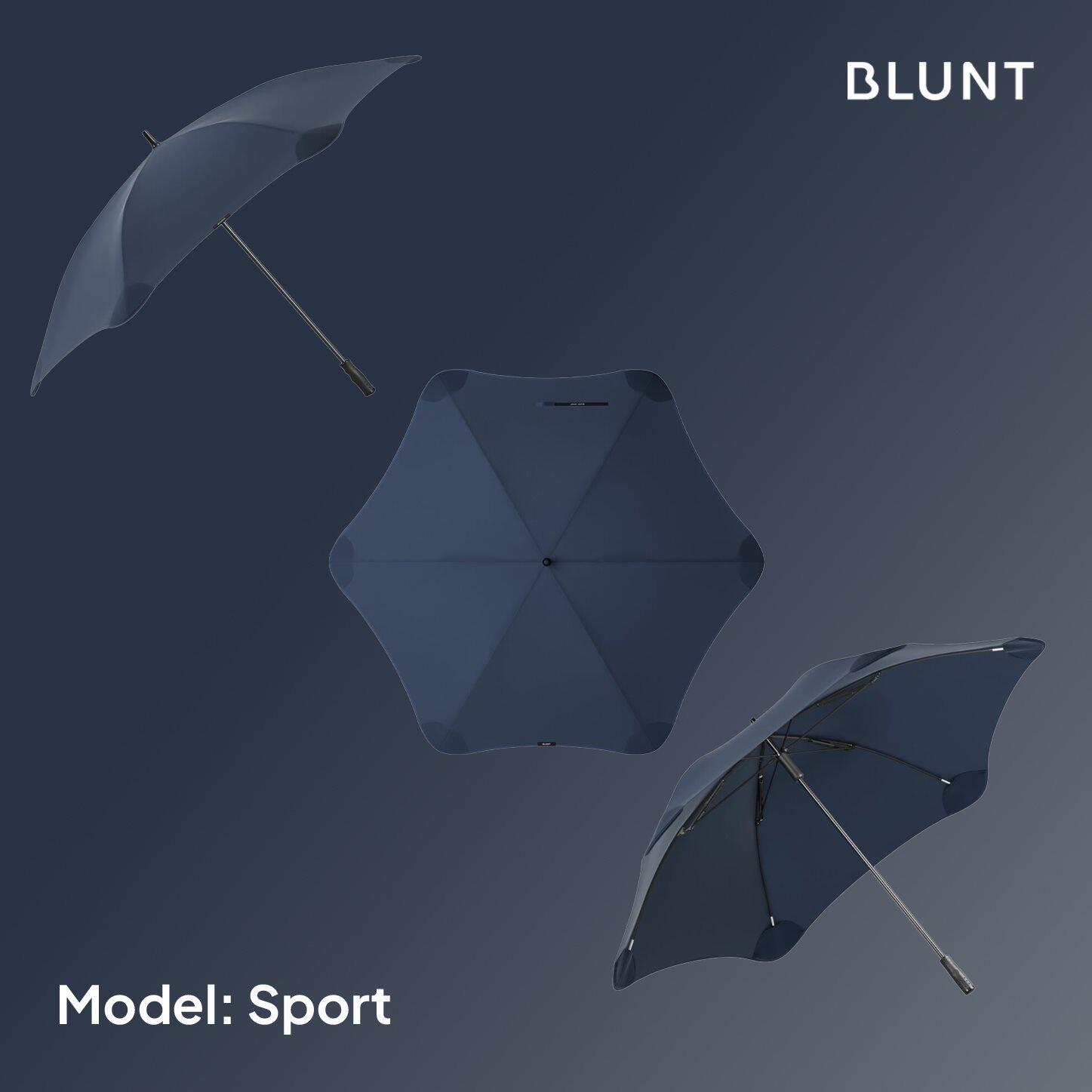 Parapluie Sport résistant au vent Unisexe - Sport bleu nuit 2/6