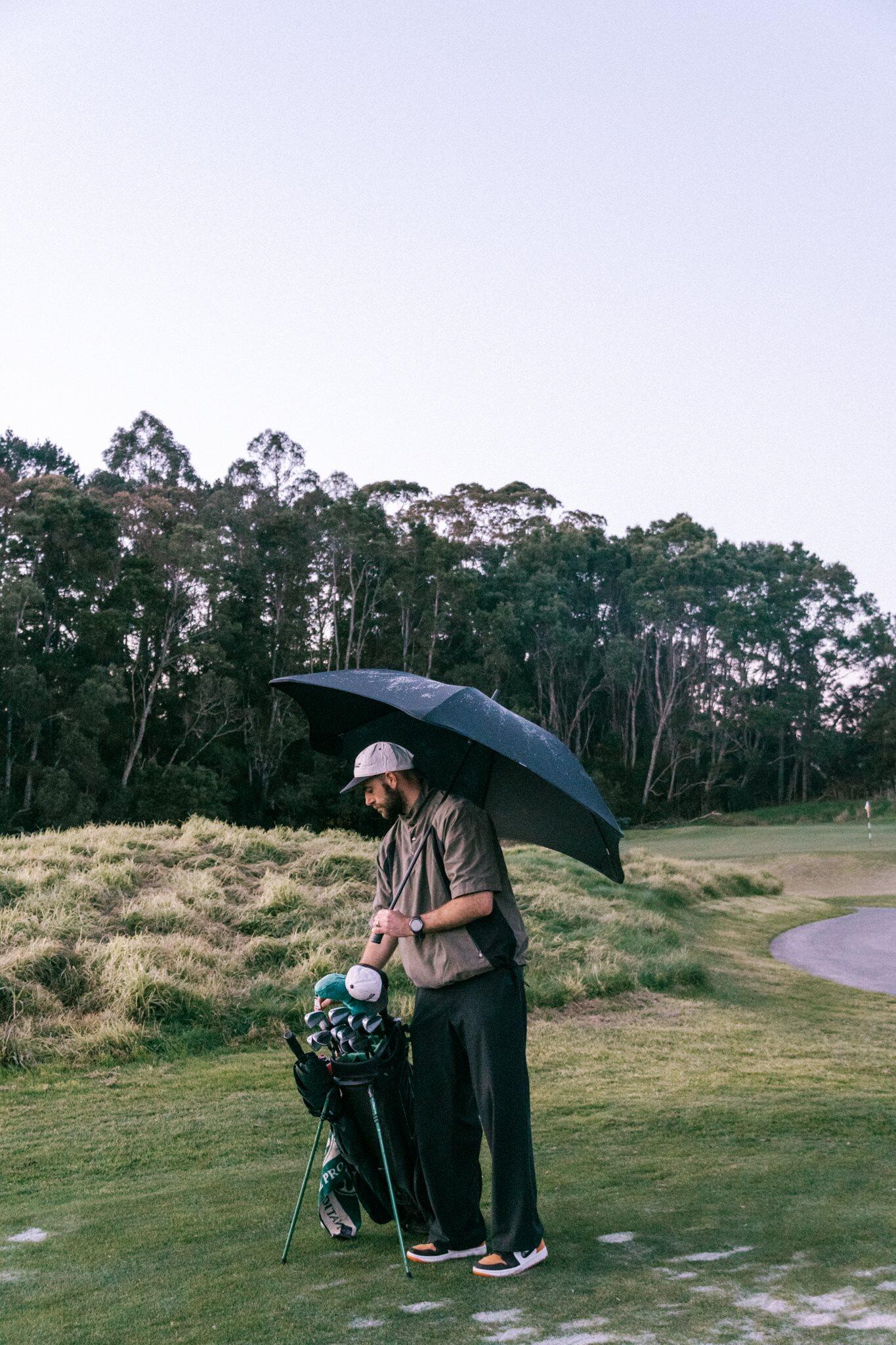 Parapluie Sport résistant au vent Unisexe - Sport bleu nuit 5/6