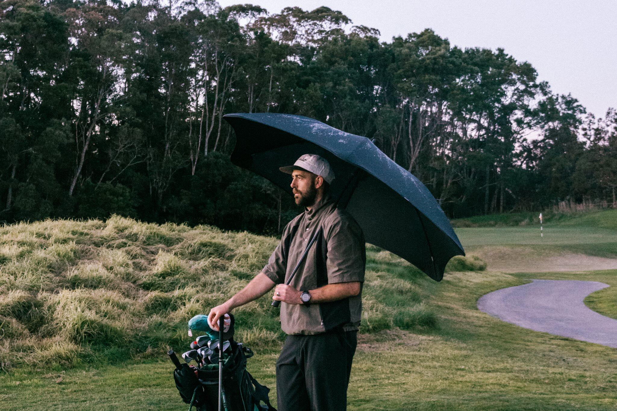 Parapluie Sport résistant au vent Unisexe - Sport bleu nuit 6/6