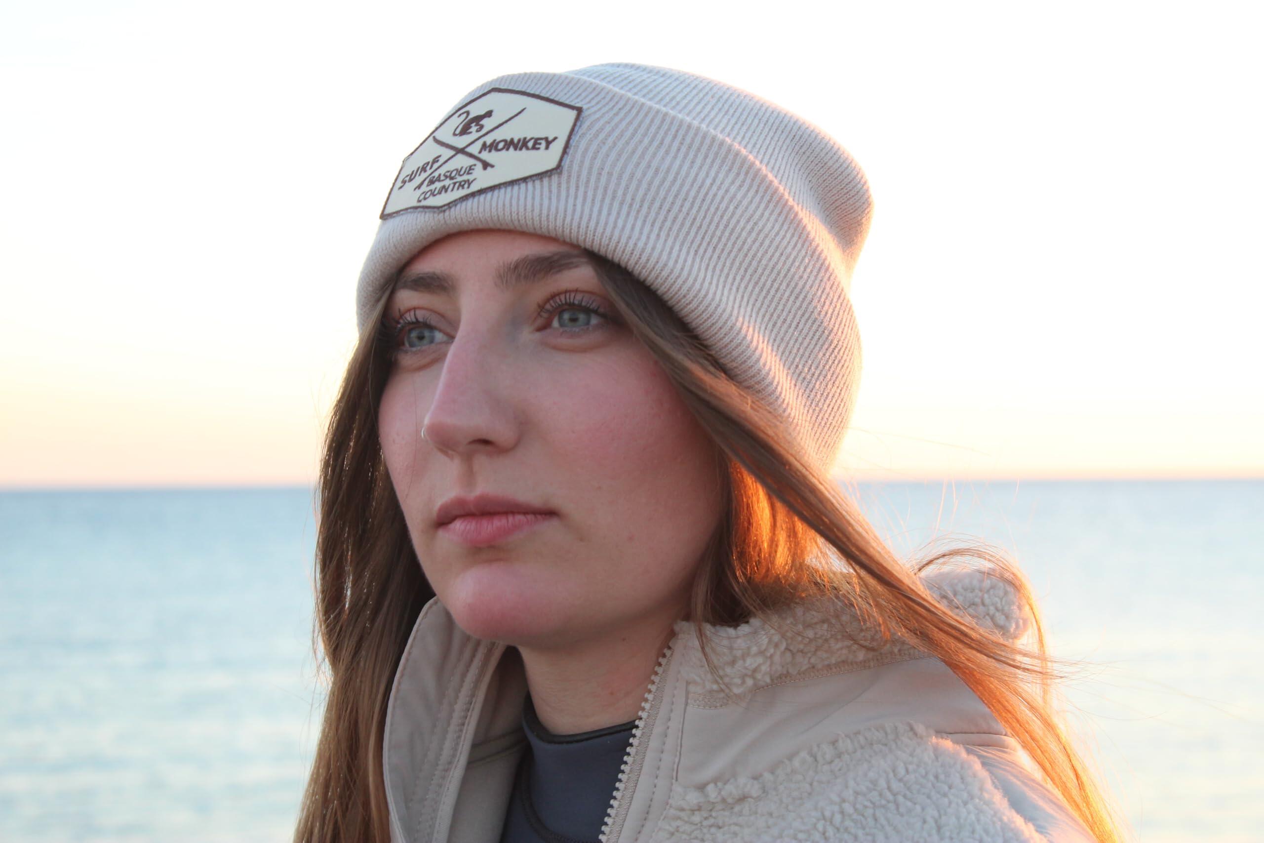 Gorro Beanie - Logo Bordado / Algodón Orgánico / Talla Única (Blanco) 2/4