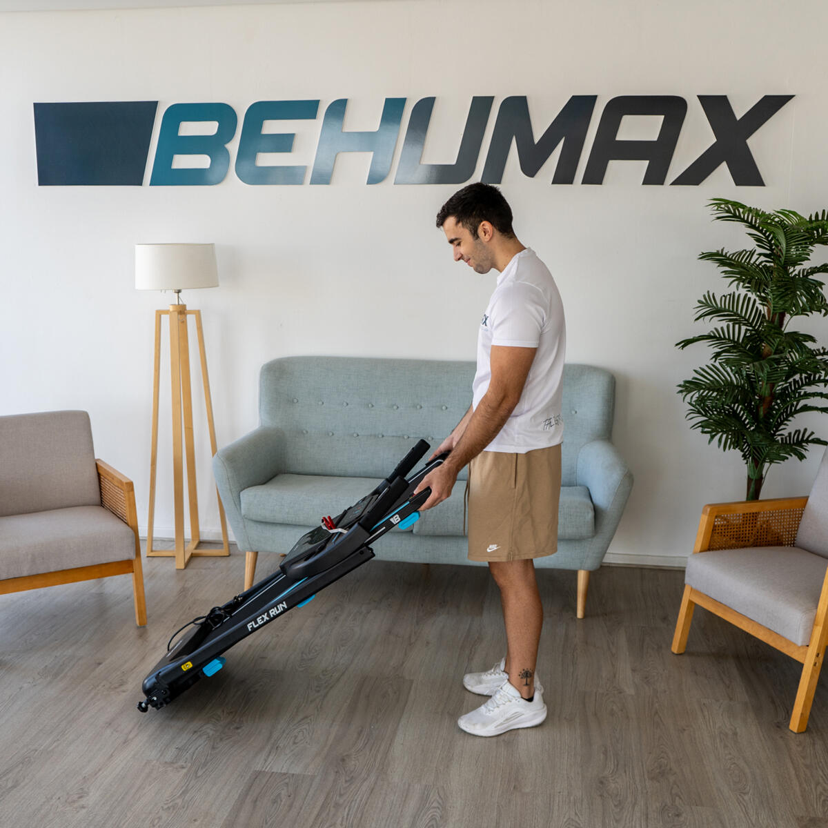 Passadeira de corrida dobrável Flex Run Behumax 5/6